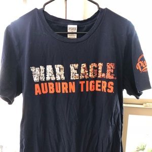 War eagle glitter pink top